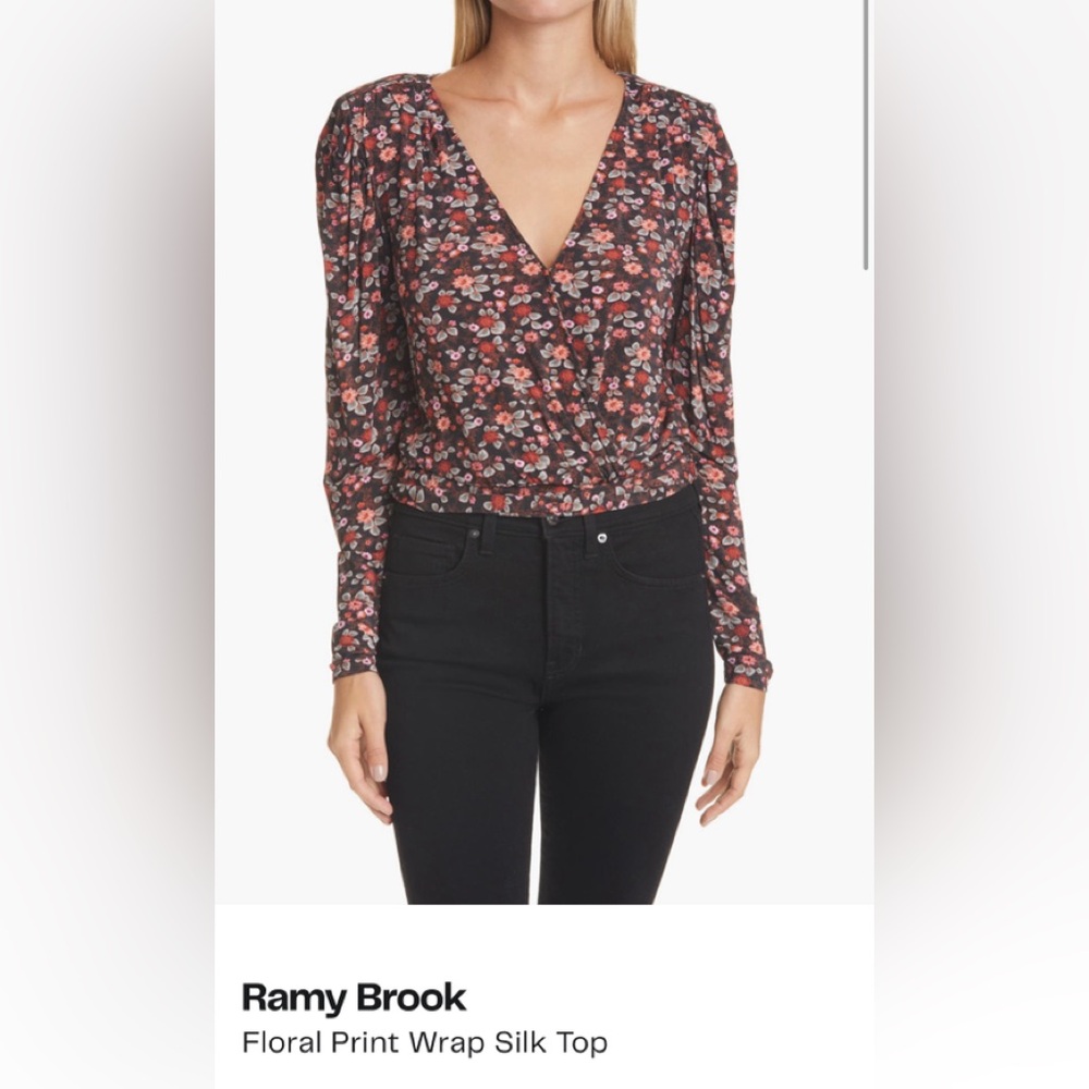 Ramy Brook Floral Wrap Top